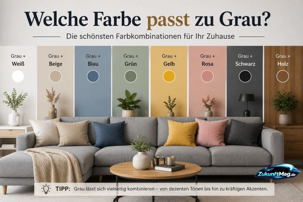 welche farbe passt zu grau