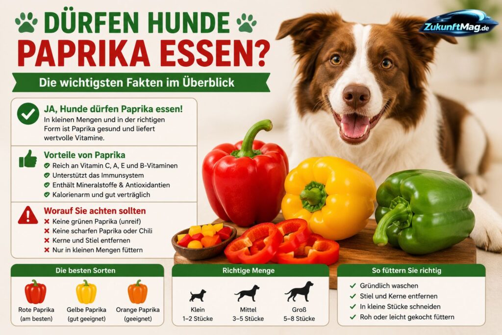 dürfen hunde paprika essen