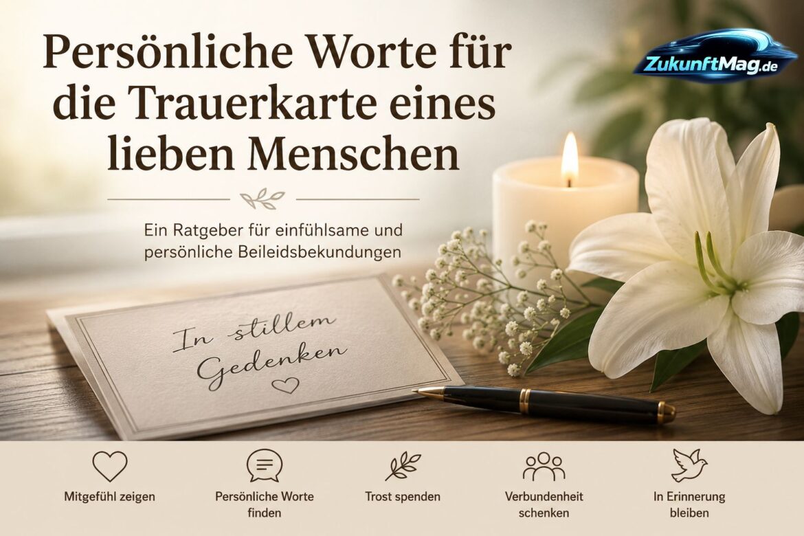 persönliche worte für trauerkarte