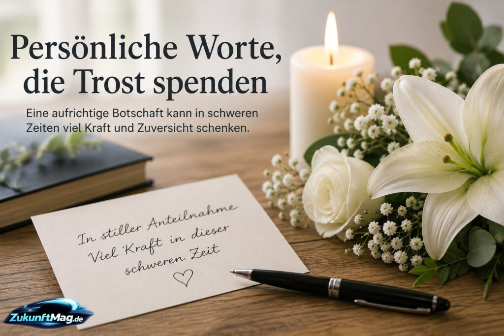 persönliche worte für trauerkarte